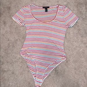 Striped shirt/body suit